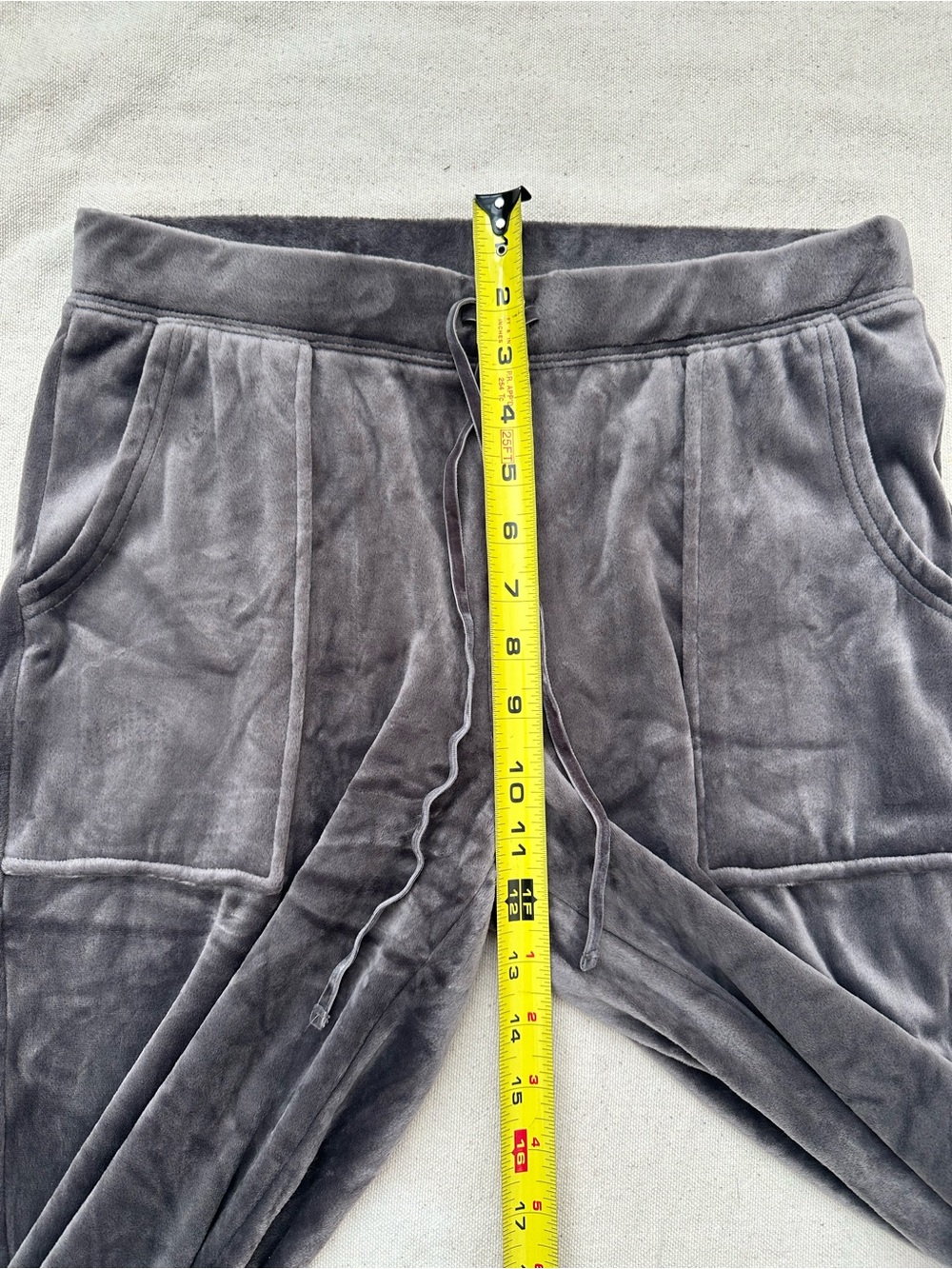 House Of Harlow 1960 Womens Small Gray Velour Joggers Lounge Casual Sweatpants - Picture 4 of 7